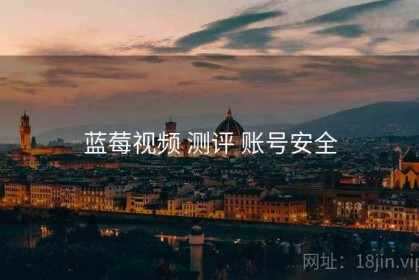 蓝莓视频 测评 账号安全