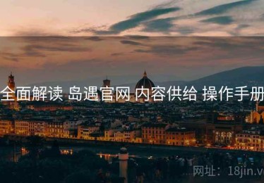 全面解读 岛遇官网 内容供给 操作手册
