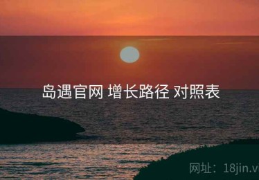 岛遇官网 增长路径 对照表