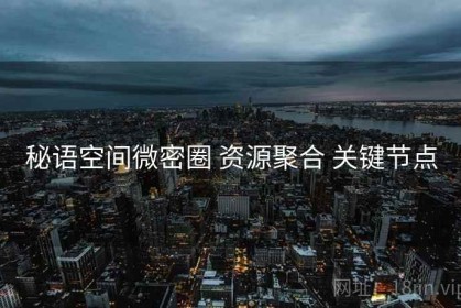 秘语空间微密圈 资源聚合 关键节点