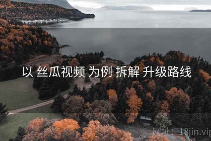 以 丝瓜视频 为例 拆解 升级路线