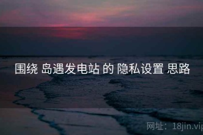 围绕 岛遇发电站 的 隐私设置 思路