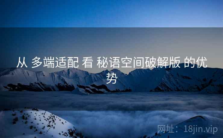 从 多端适配 看 秘语空间破解版 的优势