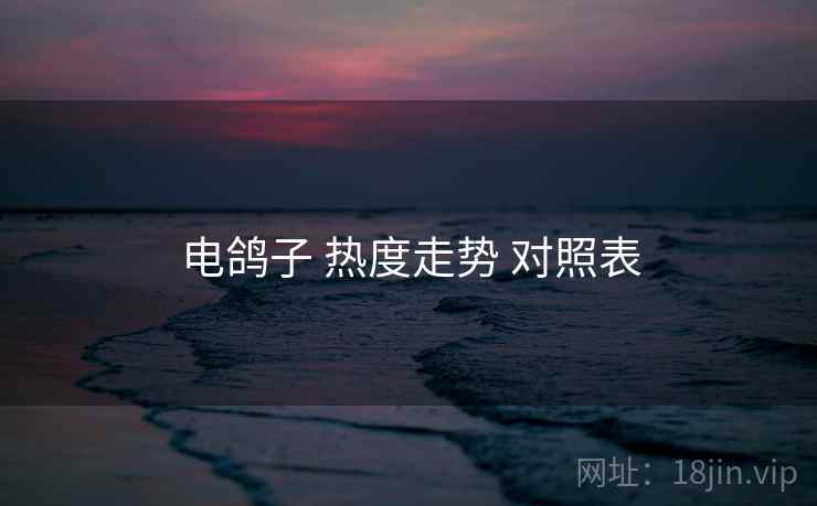 电鸽子 热度走势 对照表