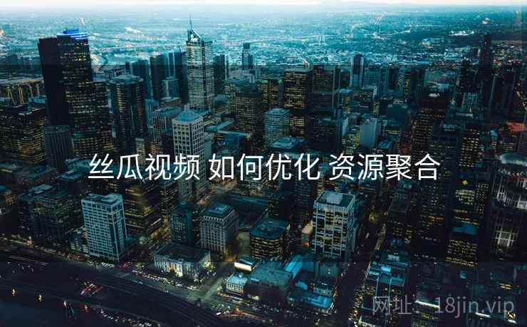 丝瓜视频 如何优化 资源聚合