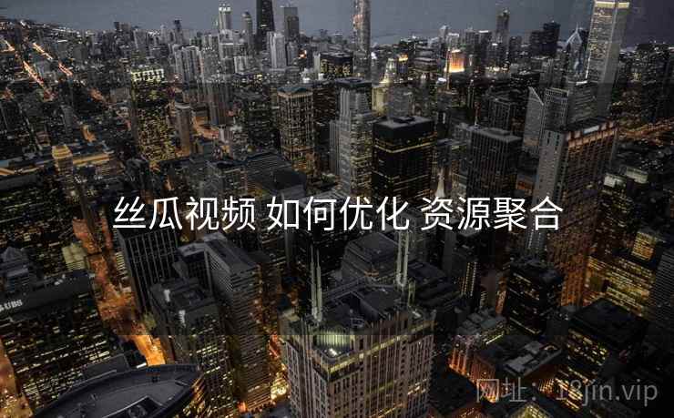 丝瓜视频 如何优化 资源聚合