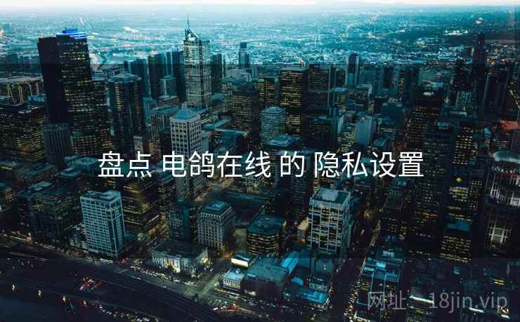 盘点 电鸽在线 的 隐私设置